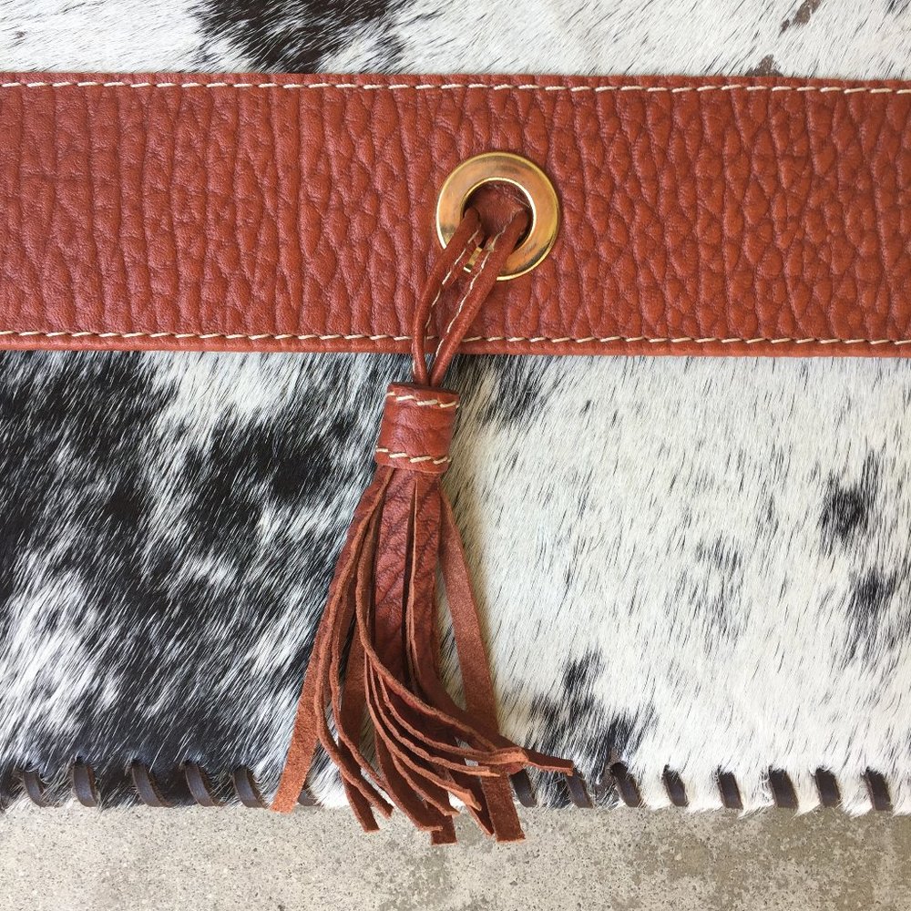 Cowhair Leather Clutch - Picture 2 of 9